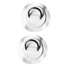 2pcs Stainless Steel D- Pad Patch for PVC Inflatable Boat Raft Surfboard 2024 - buy cheap