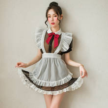 Sexy Costume Babydoll Dress Uniform Erotic Lingerie Role play Women Sexy Lingerie Cosplay French Apron Maid Servant Lolita 2024 - buy cheap