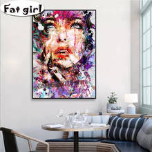 Abstract Girl Wall Hanging Diamond Painting 5D Diy Cross Stitch Mosaic Embroidery Full Square Round Drill Rhinestone Needlework 2024 - buy cheap