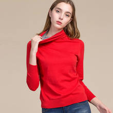 85% Silk 15% Cashmere Women's T-shirts Femme Full Sleeve Shirts Woman Warm T Shirt Female Knitting Solid Ladies Tops Woman 2024 - buy cheap