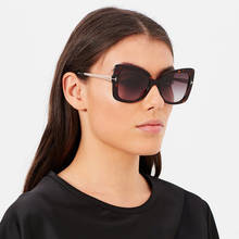 Классические солнцезащитные очки кошачий глаз в большой оправе для женщин и мужчин, брендовые дизайнерские черные солнцезащитные очки, солнцезащитные очки, UV400 2024 - купить недорого