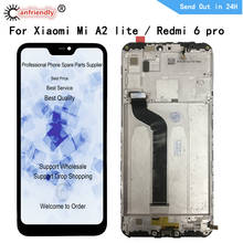 AAA quality 5.84" LCD For Xiaomi mi A2 lite A2lite / redmi 6 pro LCD Display+Touch panel Screen Digitizer with frame Assembly 2024 - buy cheap