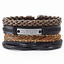 New Fashion Handmade Leopard Print Men Leather Bracelets Women Bangle Words Cross Charm Factory Outlet Jewelry 2024 - buy cheap