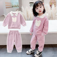 Kids Girls Clothing Sets Spring Autumn New Style Baby Girls Cute Clothes Long Sleeve Top+Pant 2Pcs Sets Children Clothes Suits 2024 - buy cheap