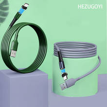 2.4A Magnetic Micro USB Type C Cable For iphone 11 Pro Max Samsung Xiaomi Liquid Silicone Magnet Charger Mobile Phone Cable Cord 2024 - buy cheap