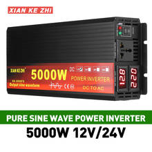Inverter 12V 220V 2000W 3000W 4000W 5000W 24V Dc To 110V Ac Pure Sine Wave Voltage Converter 12 220 Power Car Micro Inverter 2024 - купить недорого