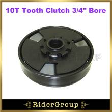 Black 10T Tooth Clutch 3/4" Bore For #40/41/420 Chain Go Kart Mini Bike ATV Quad Parts 2024 - buy cheap