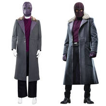 The Falcon and the Winter Soldier Baron Zemo Cosplay Costumes Trench Coat Top Mask Full Suit 2024 - buy cheap