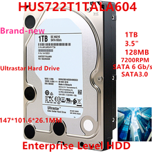 Novo original hdd para wd 1tb 3.5 "sata 6 gb/s 128mb 7200rpm para o disco rígido interno para o nível da empresa hdd para hus722t1tala604 2024 - compre barato