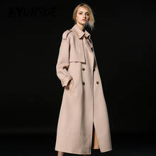 Coat Women Long Jacket Korean Elegant Double-sided Wool Coat Women Ladies Coats Abrigos Mujer Invierno 2020 PIN17303-2 YY1542 2024 - buy cheap