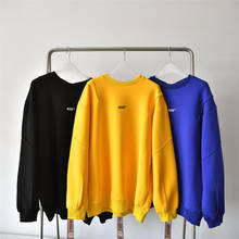 Streetwear Oversize Ader Error Sweatshirts Men Women Lrregular Stitches Pullover ADE Logo Printing Yellow Blue Hoodies 2024 - buy cheap