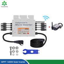 Microinversor de conexión a red Solar IP65, 1400W, Dual MPPT, 30V, 36V, CC 110V, 220V, para Panel Solar de 4x300W o 350W 2024 - compra barato