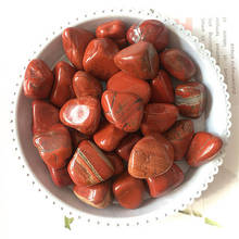 Especímenes curativos de partículas de piedra caída de jaspe rojo Natural para feng shui 2024 - compra barato