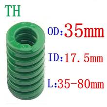 1Pcs Green spring heavy load Compression Spring Loading Die Mold Spring Outer Diameter 35mm Inner Diameter 17.5mm Length 35-80mm 2024 - buy cheap