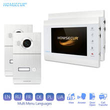 Homsecur-campainha inteligente, campainha com vídeo e áudio, tela de 7 polegadas, monitor intra-auricular, intercomunicação para casa/plana 2024 - compre barato