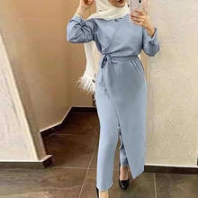 Robe Satin Abaya Dubai Muslim Fashion Jumpsuit Dress Turkey Islam Clothing African Dresses For Women Musulim man 2024 - buy cheap