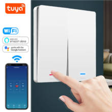 Tuya Smart Switch Wireless Wifi Light Switch 1 2 3 Gang With Button Works with Alexa Google Home Smart Life App Remote Control 2024 - buy cheap