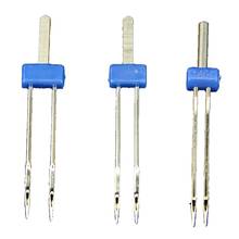 3 x Double Twin Needles Pins Sewing Machine Size 2.0/90,3.0/90,4.0/90 Set(Blue) 2024 - buy cheap