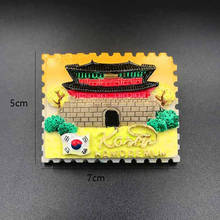 Korea  New Hot  Refrigerator Stickers 3D Resin Sungnyemun Palace Fridge Magnet Tourist Souvenirs Home Decor Gift 2024 - buy cheap