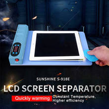 SUNSHINE S-918E-separador de pantalla LCD azul, almohadilla separadora de escenario de calefacción para iPhone, iPad, herramienta separadora de pantalla LCD 2024 - compra barato