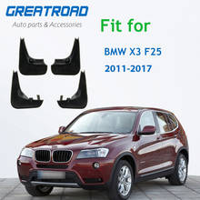 4pcs Car Fender Flares Mud Splash Guards Mud Flaps Mudguards Mudflaps for BMW X3 F25 2011-2017 Accessories 2012 13 14 2015 2016 2024 - buy cheap