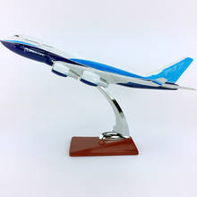 Avión de simulación de 30CM a escala 1:230, modelo de avión Boeing B747-400 con base fundida de aleación de plástico, Avión de juguete, regalos para niños 2024 - compra barato