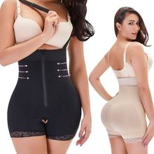 New Women Butt Lifter Hip Shapewear Buttock Sexy Transparent Bodysuit Waist Body Shaper Zipper Slimming Corset Adjustable Straps 2024 - buy cheap