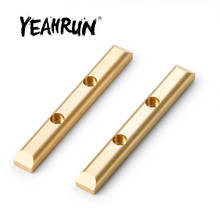YEAHRUN 2Pcs Brass Beam Boulder Bars for Axial SCX24 90081 AXI00001 AXI00002 1:24 RC Rock Crawler Cars Upgrade Parts 2024 - buy cheap