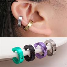 1 pcs Man Titanium Steel Earrings Ear Clip Ears Buckle Women Earrings Jewelry Ear clip without pierced ears 2024 - buy cheap
