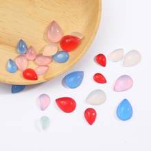 10pcs/lot Resin Flatback Water Drop Shape Beads Faux Cat Eye Cabochon Bead Handmade DIY Loose Bead For Jewelry Making Findings 2024 - buy cheap