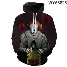 New Spring And Fall Men Women Children Sweatshirts Clown 3D Printed Pullover Hoodies Boy Girl Kids Long Sleeve Streetwear Coat 2024 - buy cheap