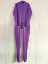 Латексная резина Gummi Ganzanzug комбинезон фиолетовый носок боди Sachleistungen S-XXL 2024 - купить недорого