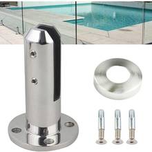 304 Stainless Steel Round/Square Clamp Glass Panel Pool Fence Staircase Bracket Spigot Balustrade Floor Deck Mount Support Clamp 2024 - buy cheap