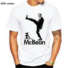 Оригинальная классическая мужская Футболка Mr Bean для ТВ-шоу, белая хлопковая футболка с короткими рукавами 2024 - купить недорого