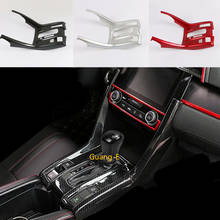 For Honda civic 10th sedan 2016 2017 2018 2019 Car Inner Middle Handbrake Gear Shift Stall Paddle Cup Switch Armrest Frame Trim 2024 - buy cheap