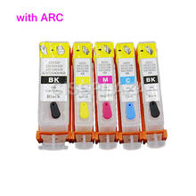 CISSPLAZA 10sets PGI520 521 cartucho de tinta rellenable para ip4600 4700, 3600 de 3680 MP540 550 620 MP640 MP560 MP550 MP990 con arco 2024 - compra barato