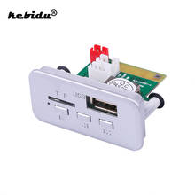 kebidu Mini 12V Mp3 decoder Board Panel Bluetooth 5.0 Car Radio Handsfree Wireless FM Module TF Card 3.5mm USB AUX Music Player 2024 - buy cheap