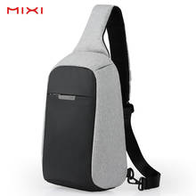 Mixi bolsa de peito masculina antifurto, bolsa de ombro transversal de alto custo 2024 - compre barato