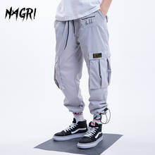 Nagri calças de carga dos homens militar tático bolso joggers calças hip hop masculino casual moda streetwear sweatpants 2024 - compre barato