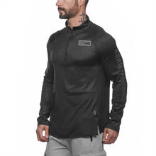 Mens Gym Sweatshirt Fitness Sport Jacket Bodybuilding Workout Shirt Long Sleeve Jogging Sportswear Men Running Training Clothing 2024 - buy cheap
