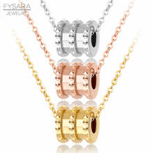 FYSARA Brand Spring Round Pendant Necklace For Female Wedding Party Elegant Stainless Steel Short Necklace Women Accessories 2024 - buy cheap