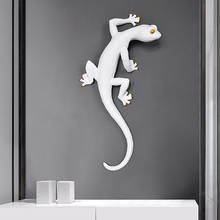 [MGT]Creative gecko animal resin wall decoration pendant modern home 3D stereo wall decoration living room background 2024 - buy cheap