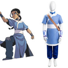 Avatar: the last Airbender Katara Cosplay Costumes Kid Children Halloween Carnival Suits 2024 - buy cheap