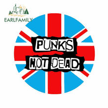 EARLFAMILY 13cm x 12.9cm for Punks Not Dead British Flag Car Sticker Surfboard Decoration Scratch Proof SUV RV Waterproof Decal 2024 - buy cheap