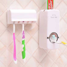 Набор аксессуаров для ванной комнаты, держатель для зубной щетки, автоматический дозатор зубной пасты, настенный держатель для зубной щетки, инструменты для ванной комнаты (F) 2024 - купить недорого