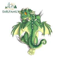 EARLFAMILY 13cm x 10.8cm for Dragon Green Double Car Stickers Surfboard Refrigerator Decal Laotop Waterproof VAN Car Assessoires 2024 - buy cheap