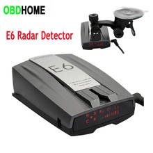 Best E6 Car Speed Measurement Radar 12V Auto Voice Speed Detector Alarm System Mobile Single Display Road Safety Warner Radar 2024 - buy cheap