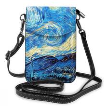 Van Gogh Starry Night Shoulder Bag Van Gogh Starry Night Leather Bag Trend Pattern Women Bags Purse 2024 - buy cheap
