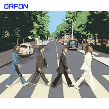 ORFON  Abbey Road Frameless DIY painting by numbers for adults coloring by numbers Home Decor Wall decoration Christmas Gift 2024 - buy cheap