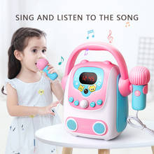 Bebê cantando máquina de brinquedo musical montessori brinquedos menina brinquedos domésticos música móvel com microfone alto-falante bluetooth 2024 - compre barato